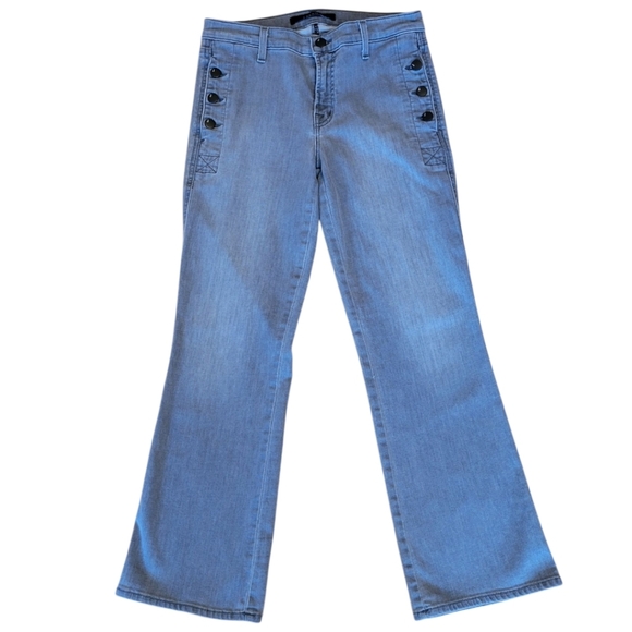 J Brand Gray Zion Crop Bootcut Denim Jeans Size 27 - Picture 2 of 8